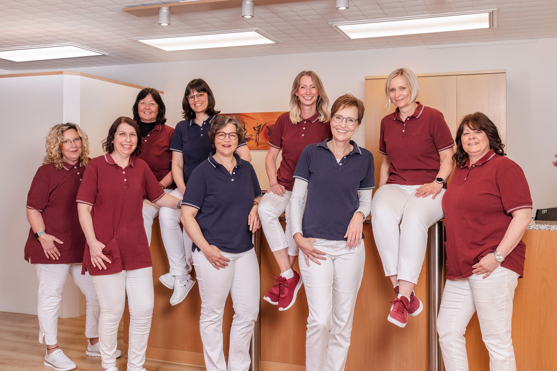 Teamfoto Frauenarztpraxis Essen-Stoppenberg